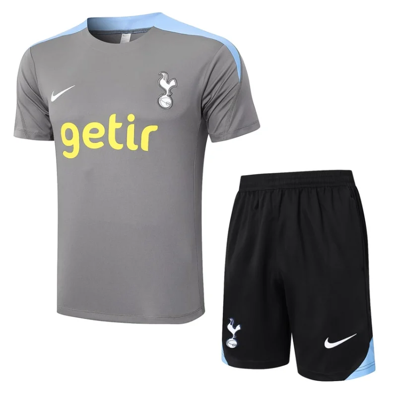 Tottenham 2024 2025 Grey Short Shirt Set