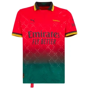 Maglie per bambini AC Milan Quarta Off Bianco Rosso 2024 2025