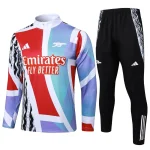 Survetement Arsenal Training 2024 2025 Bleu Rouge