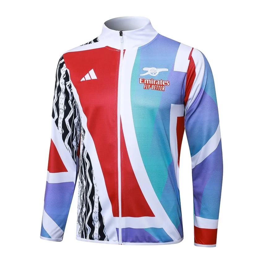 Survetement Arsenal Veste 2024 2025 Bleu Rouge
