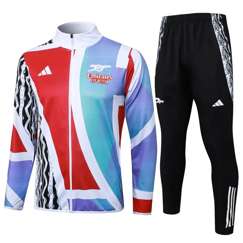 Survetement Arsenal Veste 2024 2025 Bleu Rouge