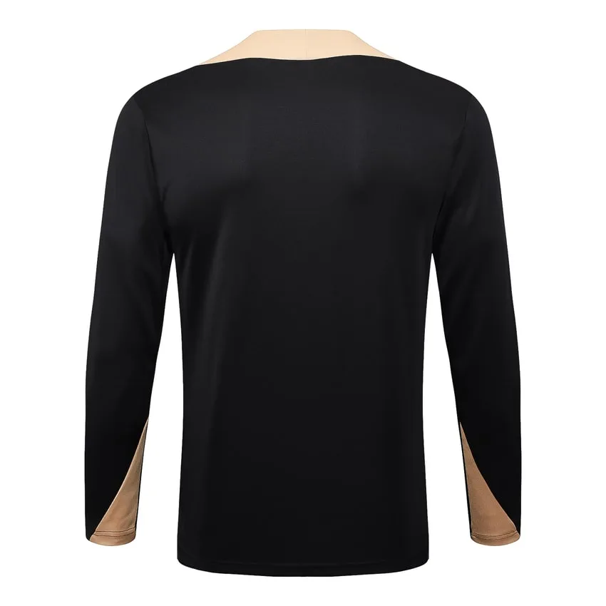 Survetement Barca Training 2024 2025 Noir Beige