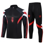 Survetement Manchester United Training 2024 2025 Noir Rouge