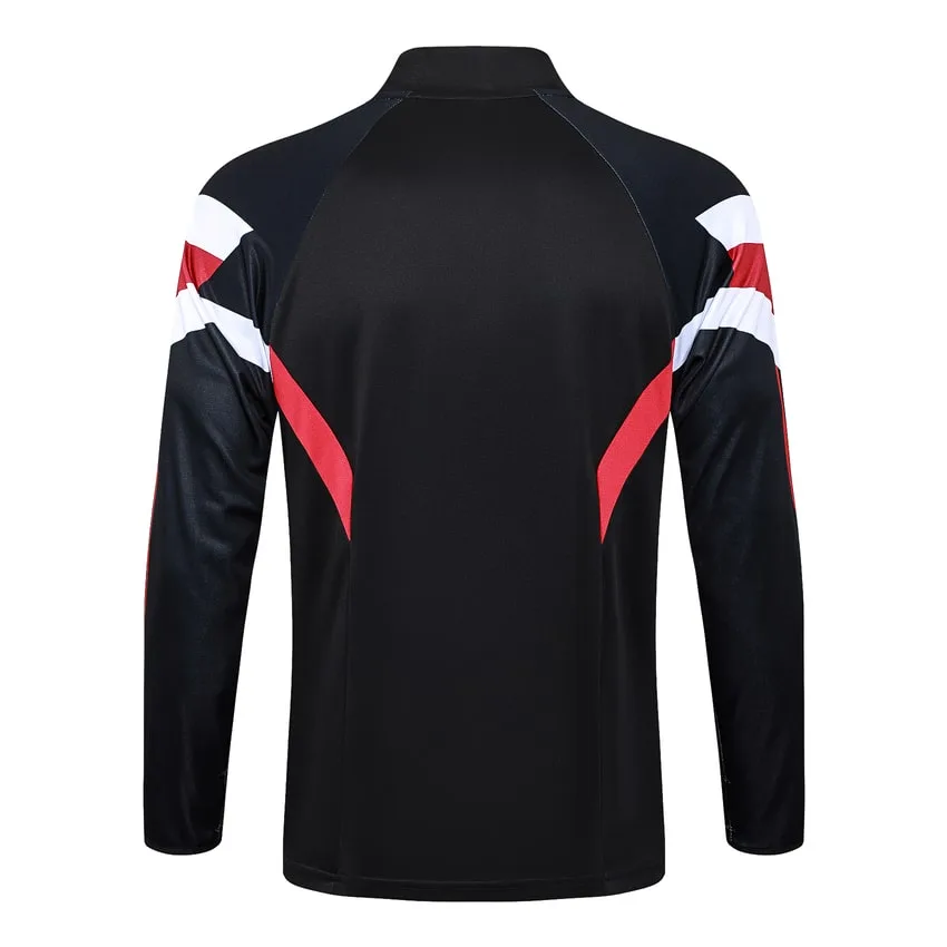 Survetement Manchester United Training 2024 2025 Noir Rouge