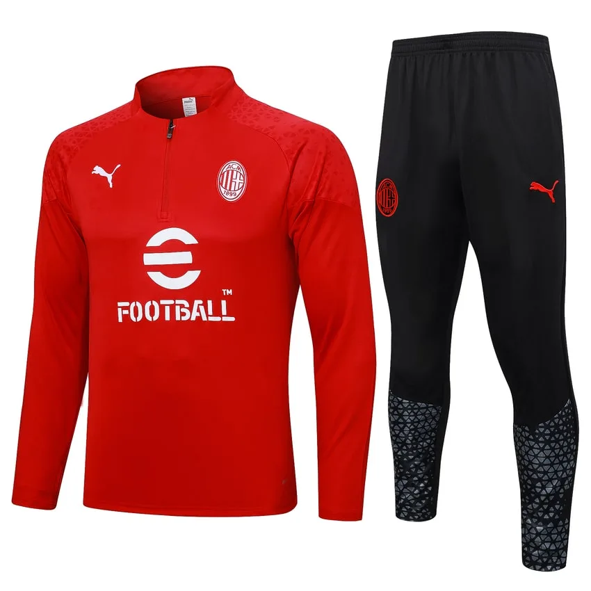 Survetement Milan AC Training 2023 2024 Rouge Clair