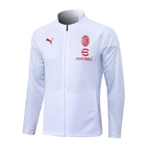 Chaqueta de chándal del AC Milan 2023-2024 blanca