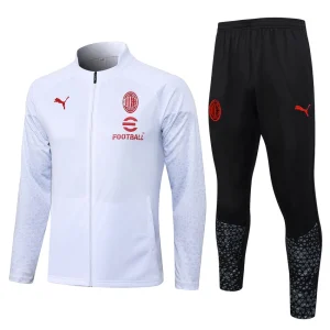 Chaqueta de chándal del AC Milan 2023-2024 blanca