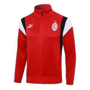 Chaqueta de chándal del AC Milan 2023-2024 en rojo claro