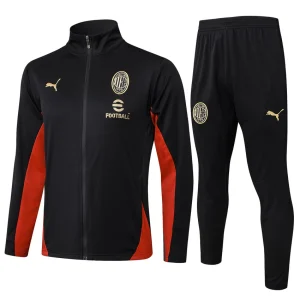 Chaqueta de chándal del AC Milan 2024-2025 negra