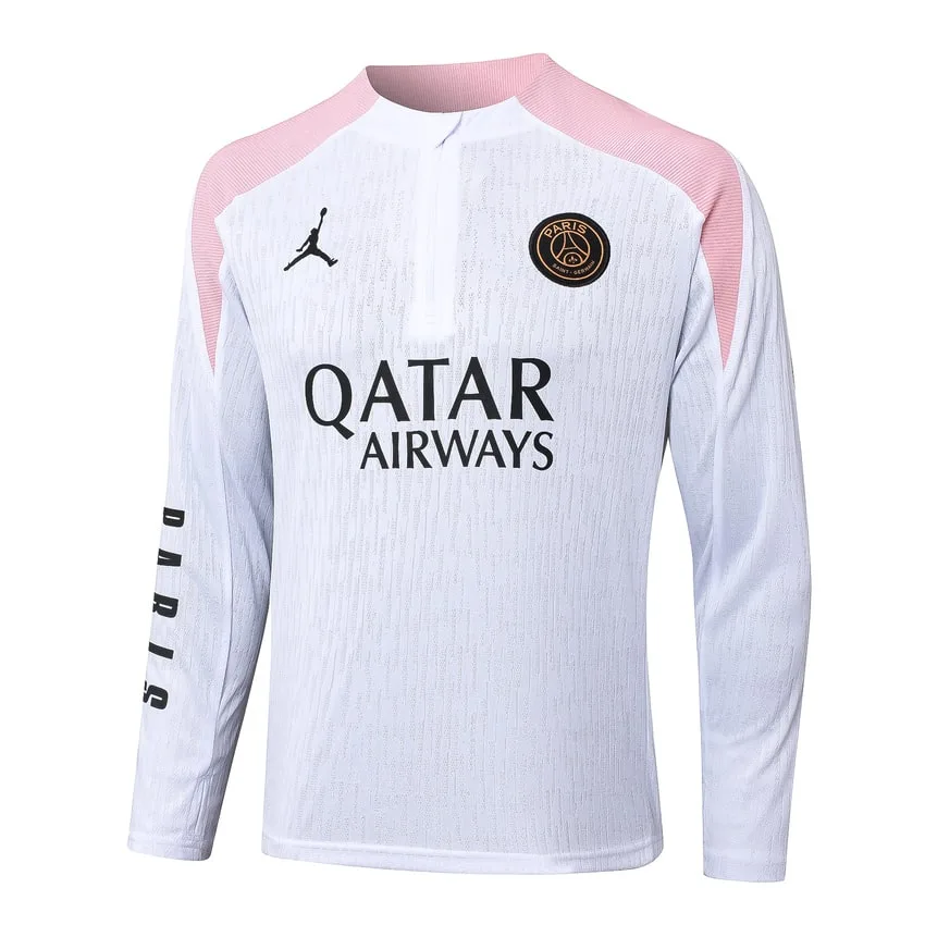 Survetement PSG Training 2024 2025 Blanc Rose