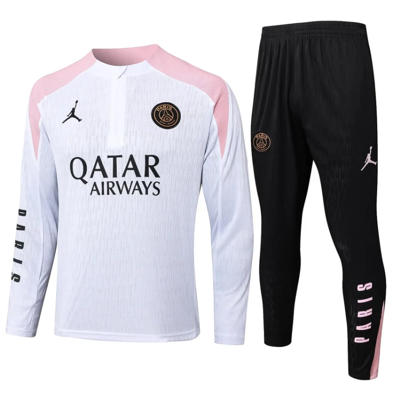 Survetement PSG Training 2024 2025 Blanc Rose