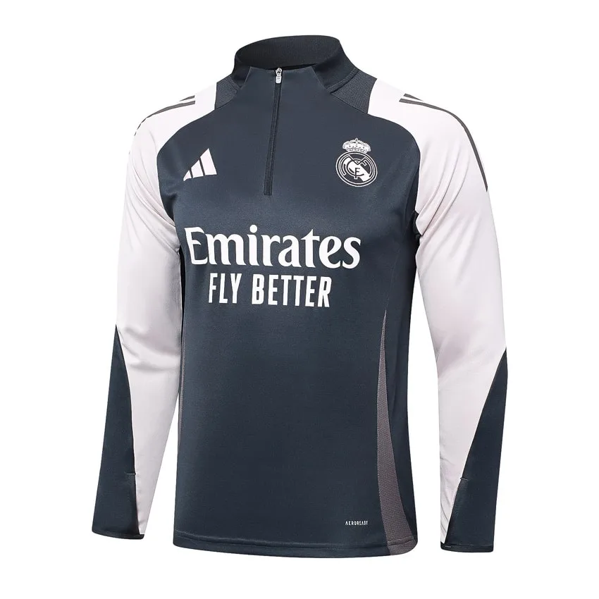 Survetement Real Madrid Training 2024 2025 Noir Blanc 2 Survetement Real Madrid Training 2024 2025 Noir Blanc