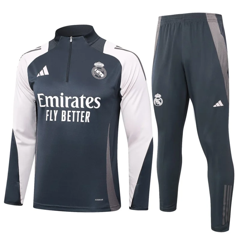Survetement Real Madrid Training 2024 2025 Noir Blanc Survetement Real Madrid Training 2024 2025 Noir Blanc