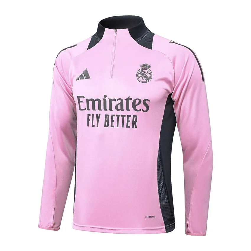Survetement Real Madrid Training 2024 2025 Rose Clair