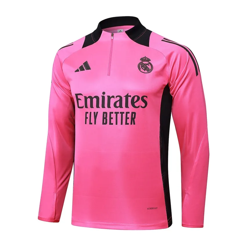 Survetement Real Madrid Training 2024 2025 Rose Foncé