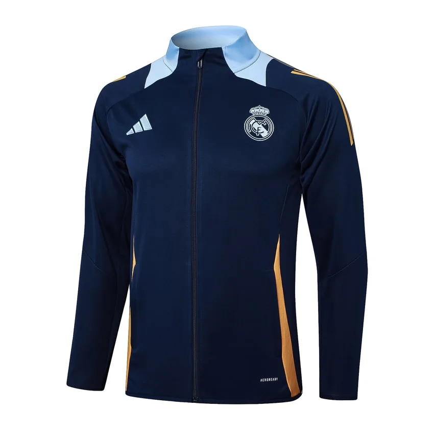 Survetement Real Madrid Veste 2024 2025 Bleu Sombre