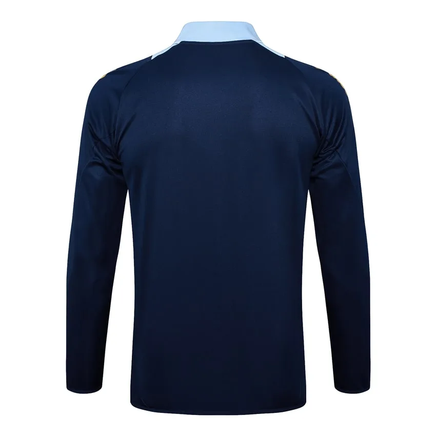 Survetement Real Madrid Veste 2024 2025 Bleu Sombre