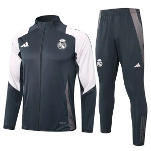 Real Madrid Tracksuit peleue 2024 2025 Black White