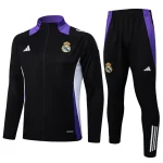 Real Madrid Tracksuit Jacket 2024 2025 Black Purple