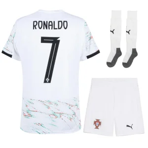 Maillot Kit Enfant Portugal Exterieur 2025 2026 Ronaldo