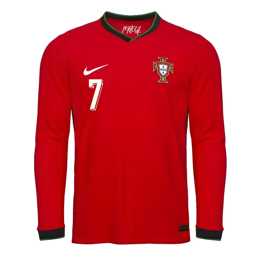 Maillot Portugal Domicile 2025 2026 Ronaldo Manches Longues