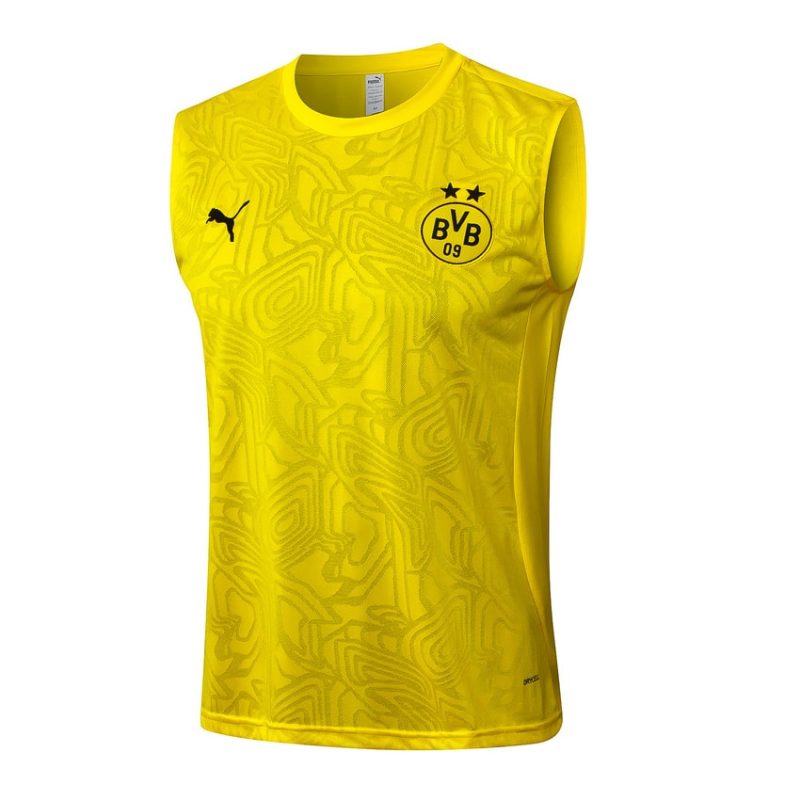 Debardeur Short Dortmund 2024 2025 Jaune 2 Debardeur Short Dortmund 2024 2025 Jaune