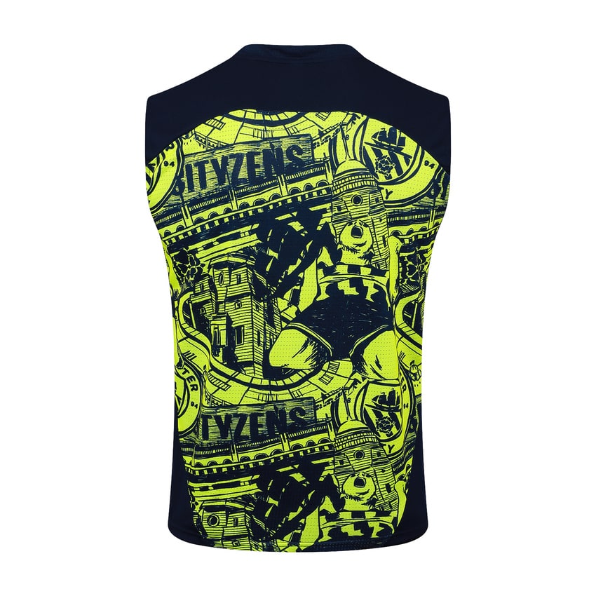 Debardeur Short Manchester City 2024 2025 Jaune Noir