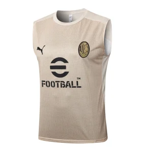 Camiseta corta sin mangas beige del Milan AC 2024-2025