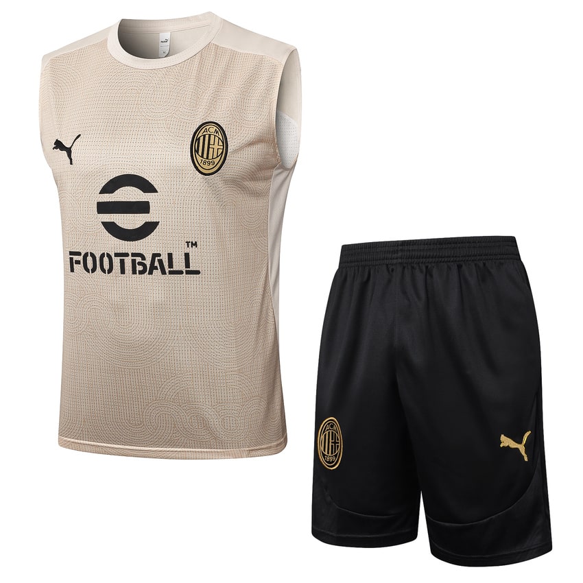Debardeur Short Milan AC 2024 2025 Beige Debardeur Short Milan AC 2024 2025 Beige