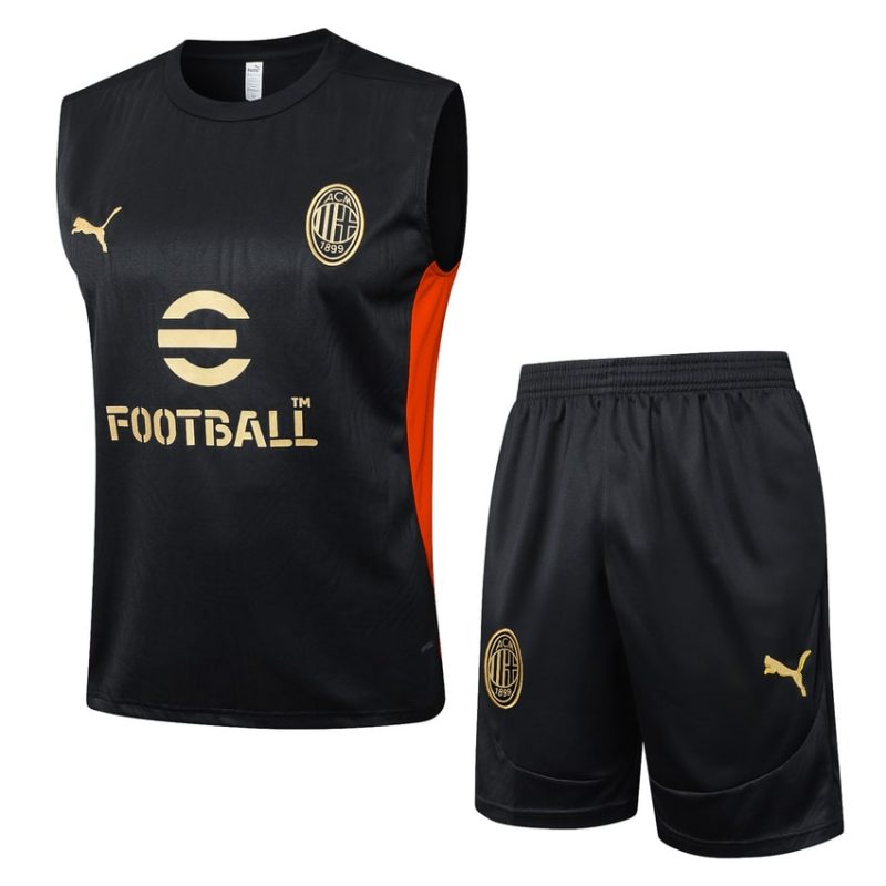 Debardeur Short Milan AC 2024 2025 Noir Sombre