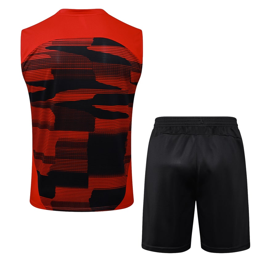 Debardeur Short Milan AC 2024 2025 Rouge Noir