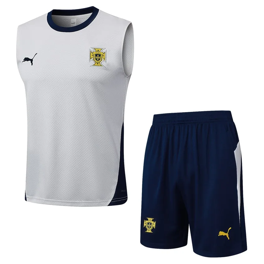 Debardeur Short Portugal 2024 2025 Blanc
