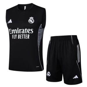 Debardeur Short Real Madrid 2024 2025 Noir Sombre