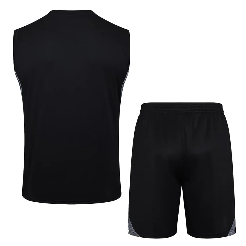 Debardeur Short Real Madrid 2024 2025 Noir Sombre