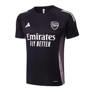 Camiseta y pantalón corto negro y beige del Arsenal 2024-2025