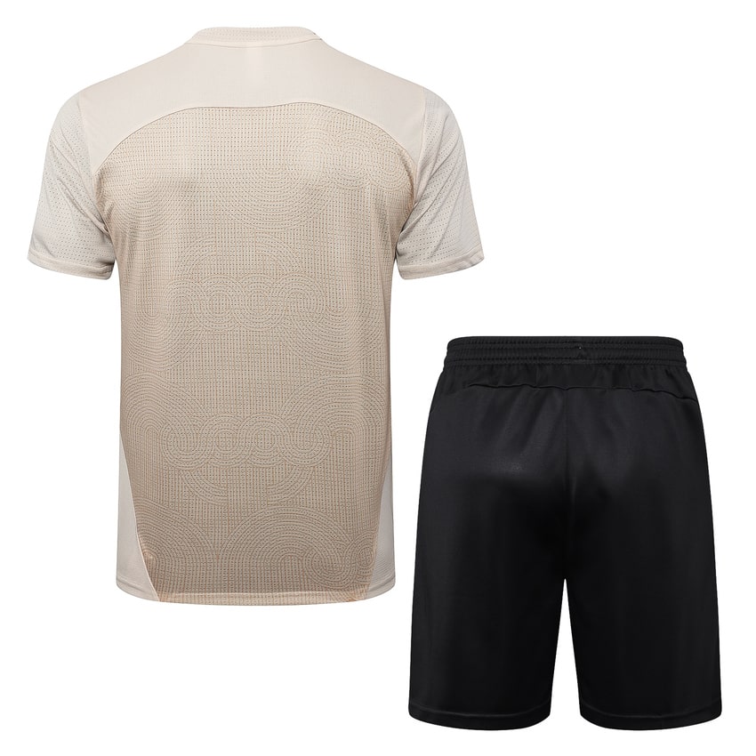Ensemble Maillot Short Milan AC 2024 2025 Beige