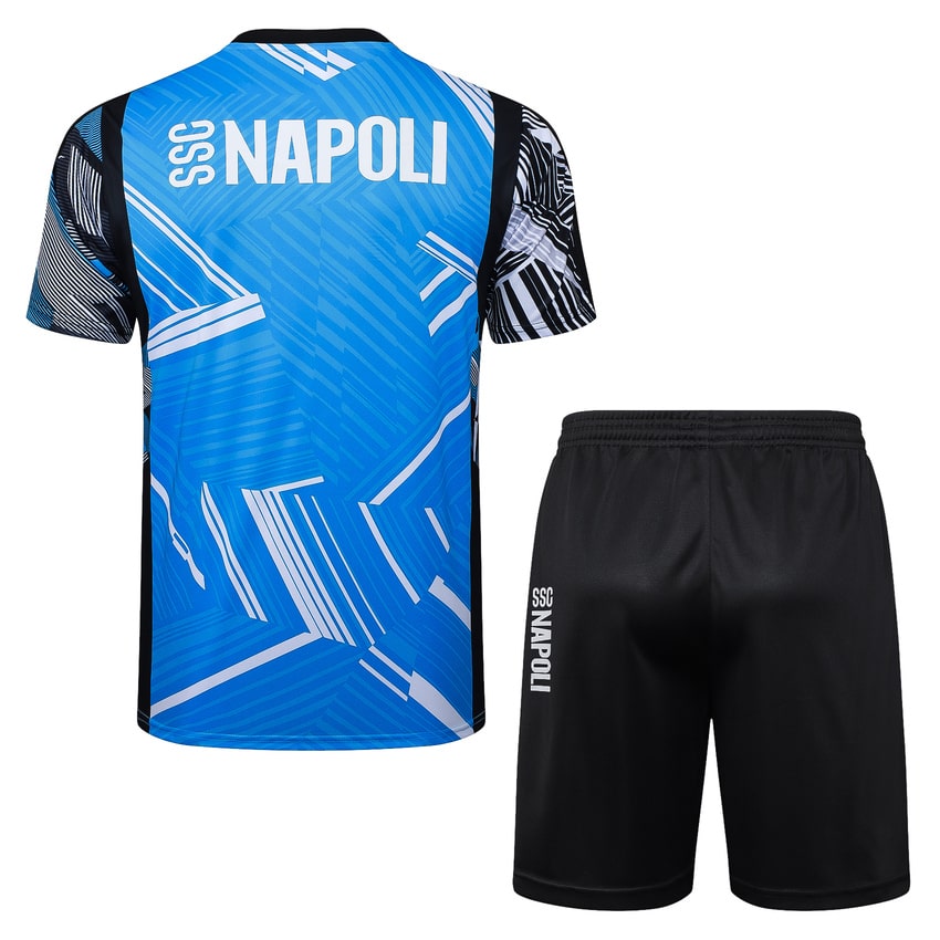 Ensemble Maillot Short Naples 2024 2025 Bleu Ciel