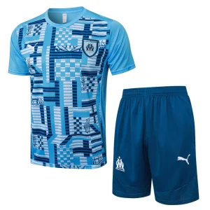 Ensemble Maillot Short OM 2024 2025 Bleu Ciel