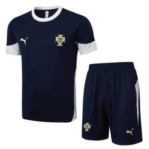 Portugal 2024 2025 Dark Blue Jersey Shorts Set