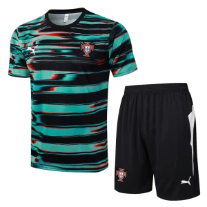 Portugal 2024 2025 Green Black Jersey Shorts Set