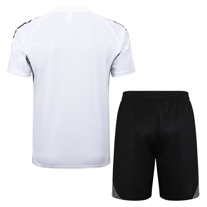 Ensemble Maillot Short Real Madrid 2024 2025 Blanc Noir
