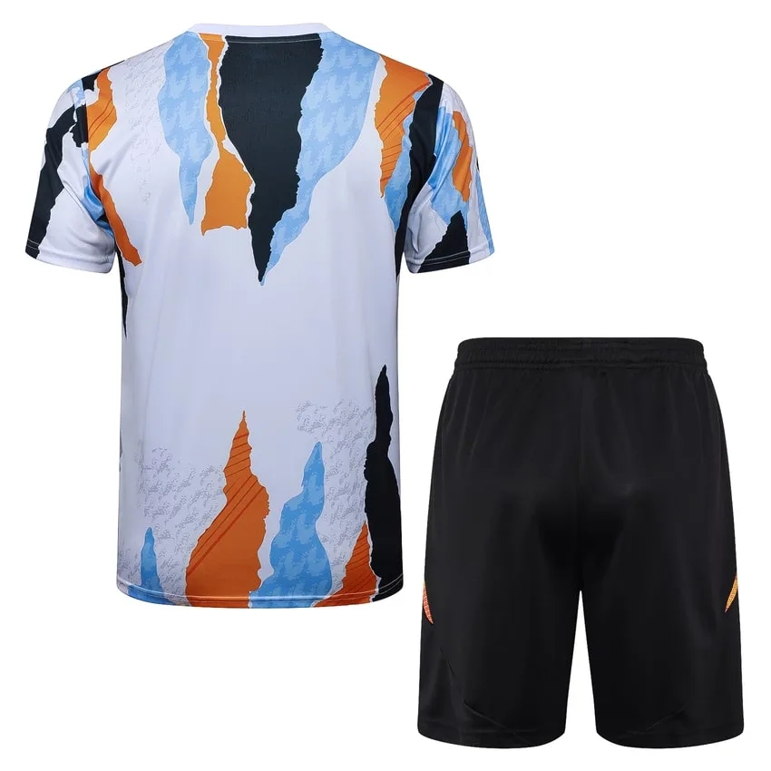Ensemble Maillot Short Real Madrid 2024 2025 Blanc Tache