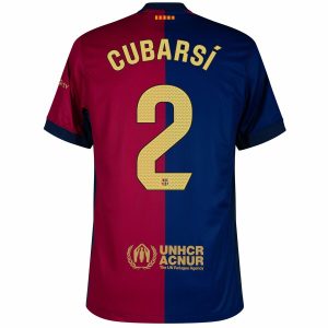Maillot Barca Domicile 2024 2025 Cubarsi New Sponsor