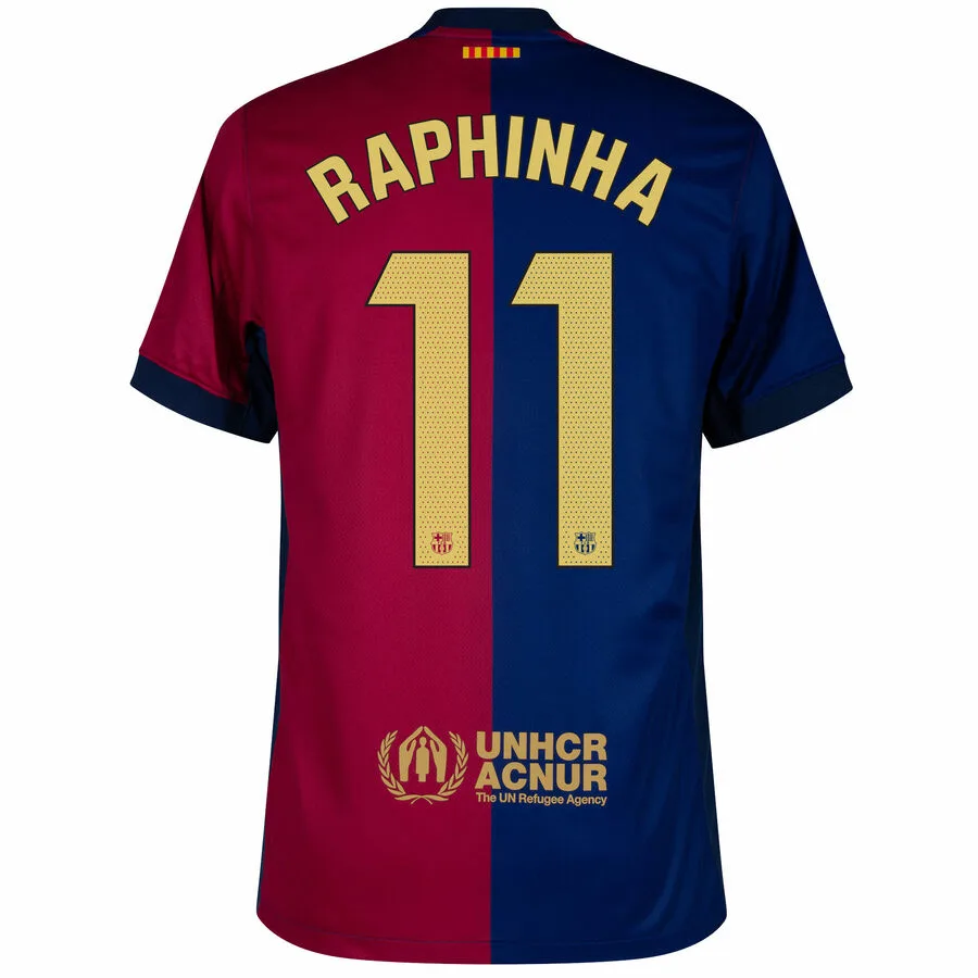 Maillot Enfant Barca Domicile 2024 2025 Raphinha New Sponsor