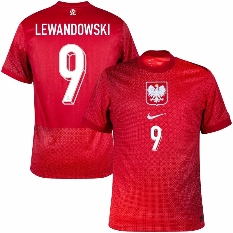 Maillot Pologne Exterieur 2024 2025 Lewandowski Maillot Pologne Exterieur 2024 2025 Lewandowski