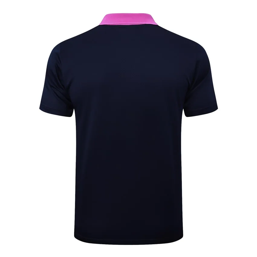 Survetement Barca Polo 2024 2025 Bleu Rose