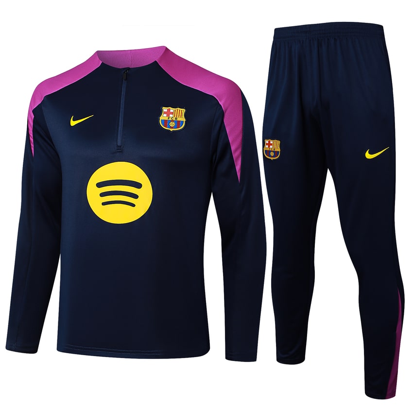 Survetement Barca Training 2024 2025 Bleu Sombre