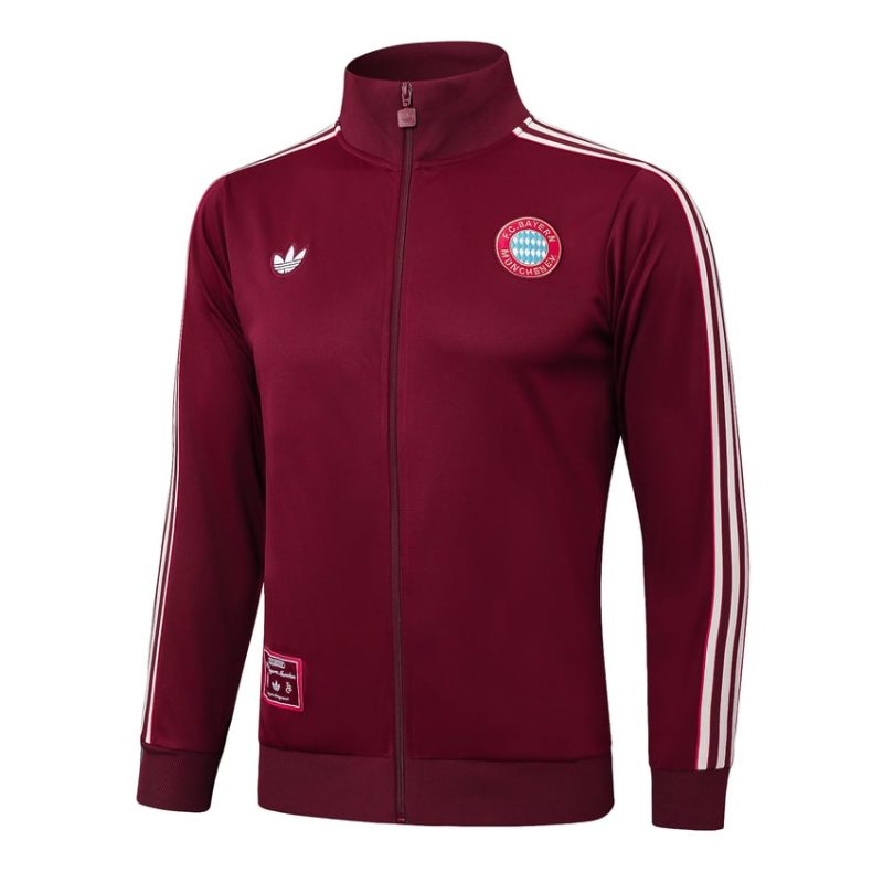 Survetement Bayern Munich Veste 2024 2025 Rouge Sombre 2 Survetement Bayern Munich Veste 2024 2025 Rouge Sombre