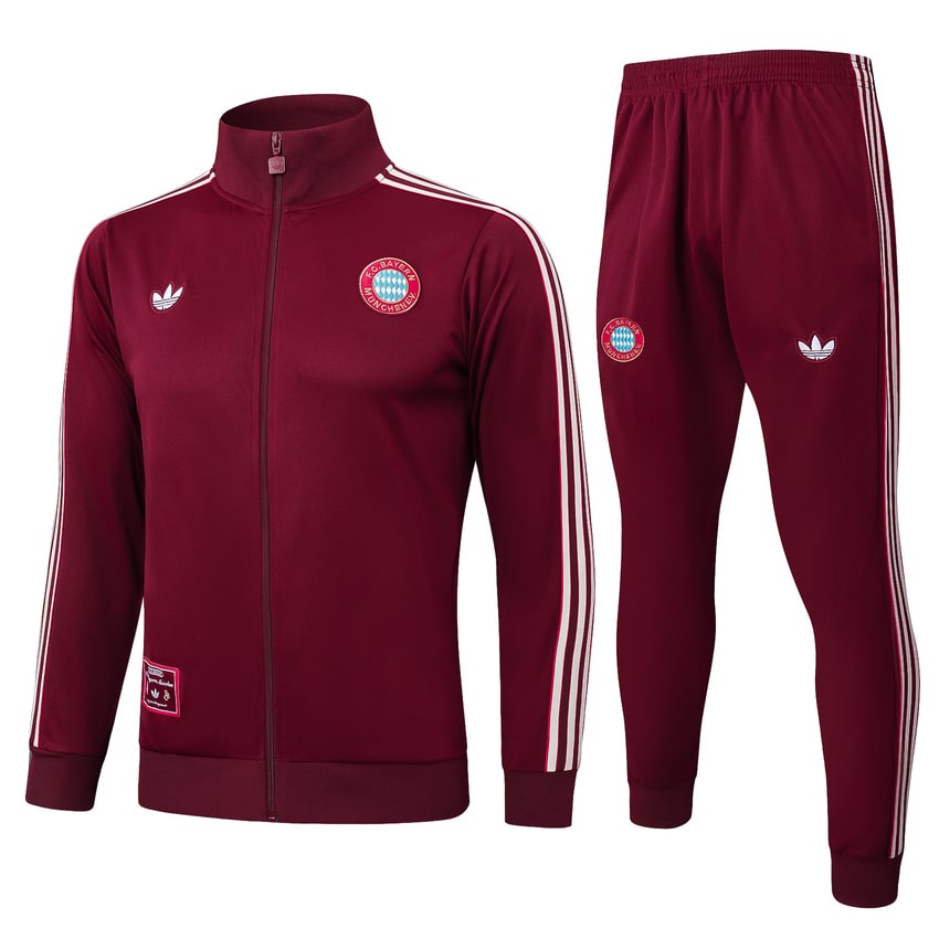 Survetement Bayern Munich Veste 2024 2025 Rouge Sombre