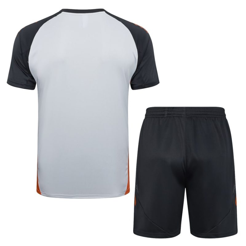 Survetement Benfica Polo 2024 2025 Blanc Orange 4 Ensemble Maillot Short Benfica 2024 2025 Blanc Orange